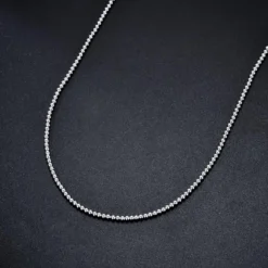CEKAMA 925 Sterling Silver Bead Ball Dog Tag Chain For Men & Women Silver Bead Chain Necklace Silver Ball Chain Necklaces 3.0MM, 18 - 26 Inch Jewelry Gifts For Christmas Valentine's Day Mother's Day Father's Day -Xmas Mart Sales 91gujHVwnML. AC UL1500
