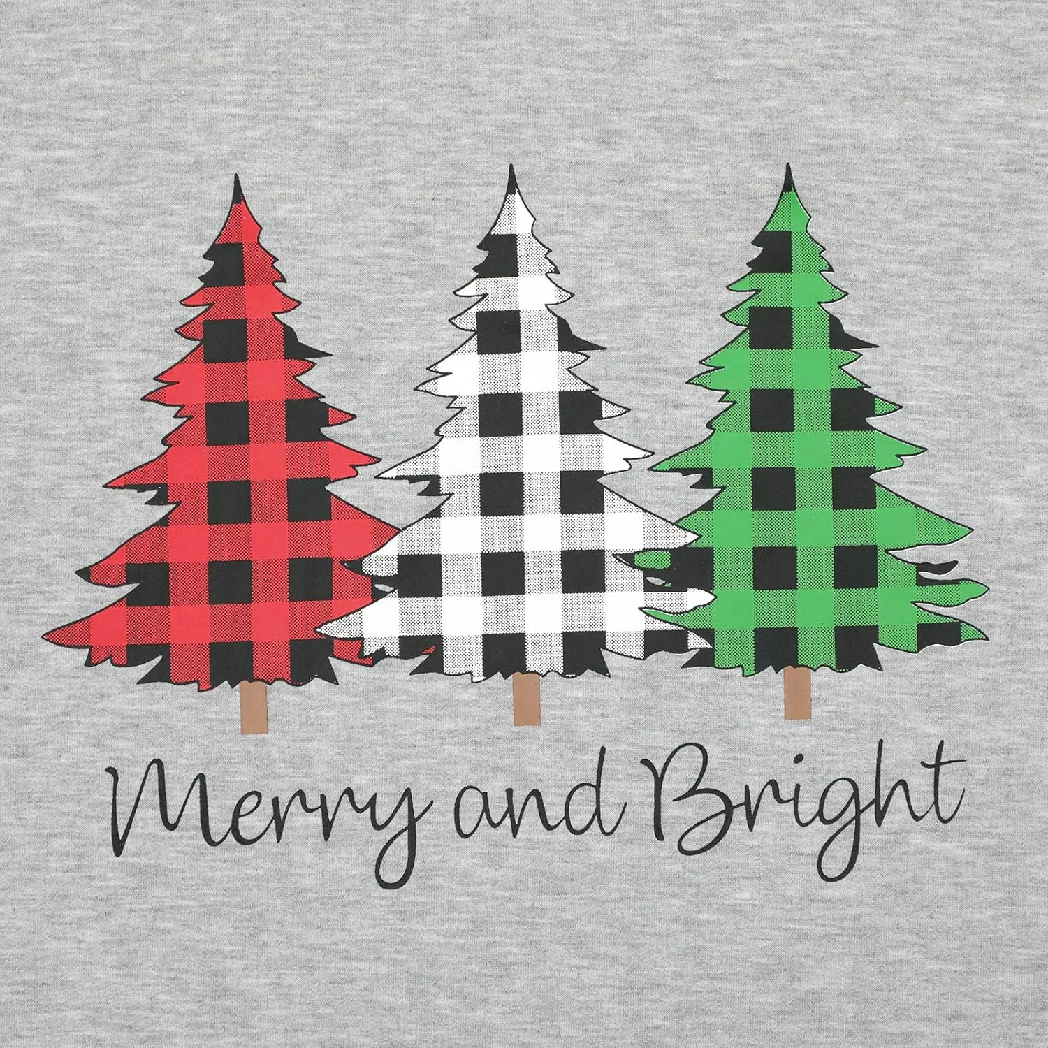 Merry And Bright Shirt Women Funny Leopard Printed Plaid Christmas Trees Long Sleeve Sweatshirts Xmas Graphic Tees 5 Merry And Bright Shirt Women Funny Leopard Printed Plaid Christmas Trees Long Sleeve Sweatshirts Xmas Graphic Tees - Image 3
