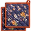 Maison D' Hermine Hotpads 100% Cotton Set Of 2 Pot Holder 8"x8" With Loop Heat Resistant Kitchen Pot Holders For Gifts Grilling, Handling Hot Pans, Kelim - Infinity -Thanksgiving/Christmas -Xmas Mart Sales 91rGMJaBbCL. AC SL1500