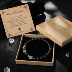 Cross Bracelet Gifts For Son, Grandson, Dad, Husband, Godfather, Men - Birthday Graduation Retirement Christmas Christian Gift For Teens Boys Men -Xmas Mart Sales 91upBQddLqL. AC UL1500