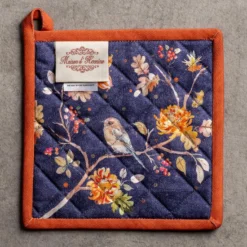 Maison D' Hermine Hotpads 100% Cotton Set Of 2 Pot Holder 8"x8" With Loop Heat Resistant Kitchen Pot Holders For Gifts Grilling, Handling Hot Pans, Kelim - Infinity -Thanksgiving/Christmas -Xmas Mart Sales 91xftblognL. AC SL1500